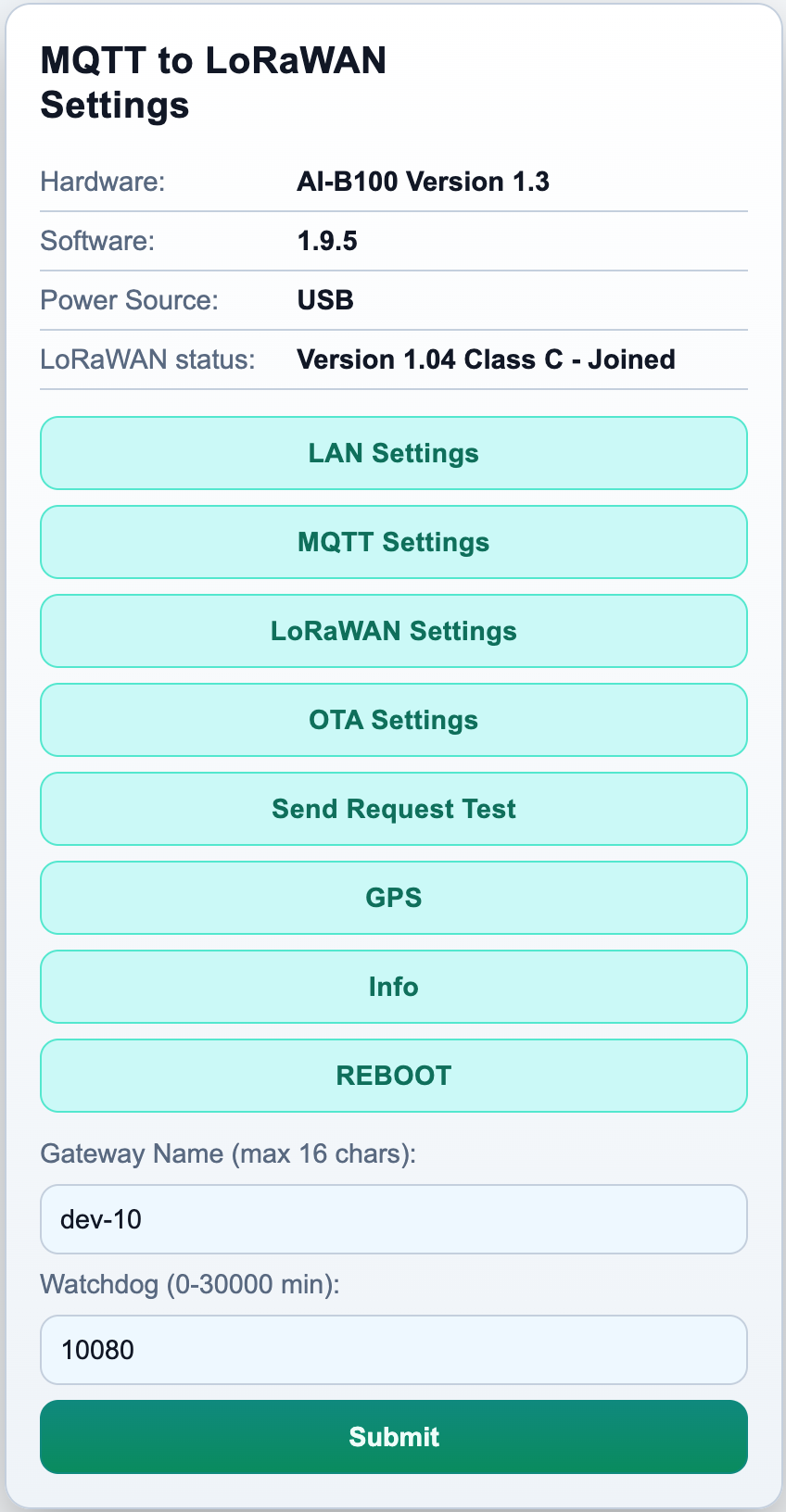 Home page screenshot